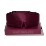 DROWSY Silk Sleep Mask - Face-Hugging, Padded Cocoon for Luxury Sleep in Total Darkness - 100% Pure Mulberry Silk (La Vie En Rouge)