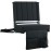 SPORT BEATS Stadium Seats with Back Support Bleacher Chairs with Back and Cushion Thick Padded Bleacher Seats Includes Shoulder Strap Black 1pc