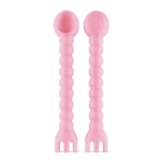 Ryan & Rose Cutie Tensils Baby Spoon and Fork [2 Pack] (Captain)