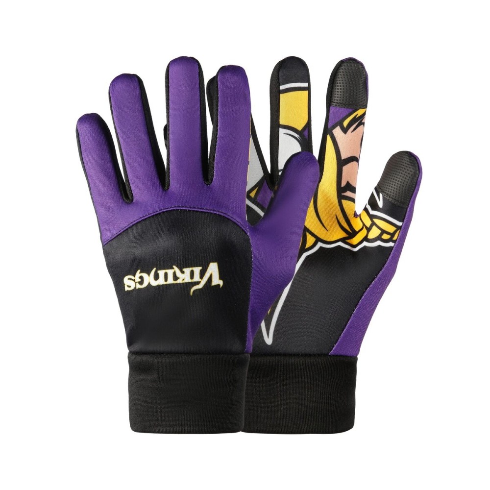 FOCO Minnesota Vikings NFL Palm Logo Texting Gloves