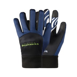 FOCO Seattle Seahawks NFL Palm Logo Texting Gloves
