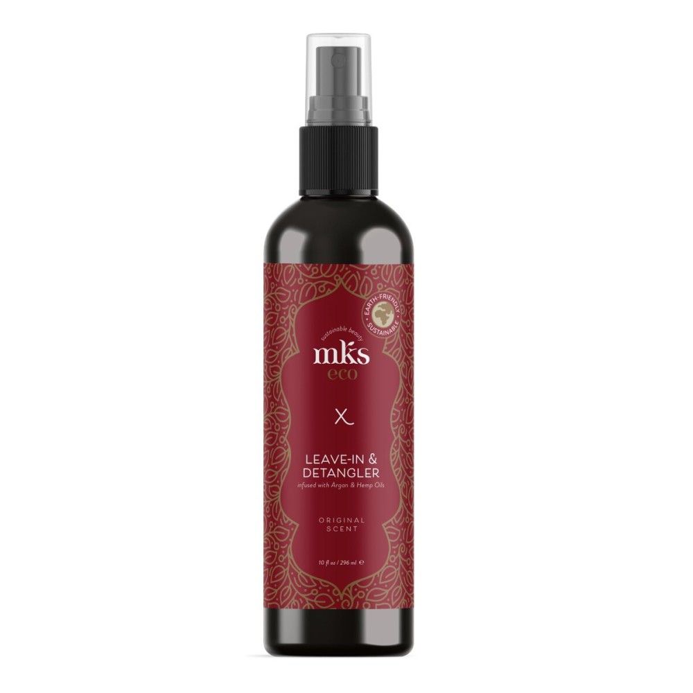 Earthly Body MKS eco X, Original Scent - 10 fl oz - Leave-In Treatment & Detangler - Moroccan Argan Oil, Hemp Seed Oil - Vegan & Cruelty Free