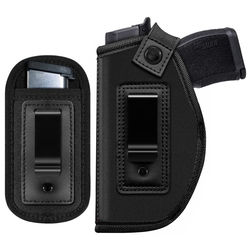 Gun Holster for Women/Men, Universal IWB Holsters for Concealed Carry, Pistols Holster Right/Left Handed, Fits S&W M&P Shield 9/40 9mm P320 Glock 17 19 26 27 42 43, Similar Handguns