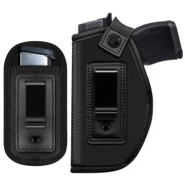 Gun Holster for Women/Men, Universal IWB Holsters for Concealed Carry, Pistols Holster Right/Left Handed, Fits S&W M&P Shield 9/40 9mm P320 Glock 17 19 26 27 42 43, Similar Handguns