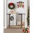 Cumbor 29.7-40.6 Baby Gate for Stairs, Mom\'s Choice Awards Winner-Dog Gate for Doorways, Pressure Mounted Auto-Close Pet Gates for Dogs Indoor, Safety Child Gate with Easy Walk Thru Door, Brown