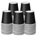 Huaiid 50 Packs Disposable Mouthwash Cups, 3 oz Bathroom Paper Cups, Espresso Disposable Coffee Cups for Snack, Perfect for Party Supplies Home Condos Rvs Campers