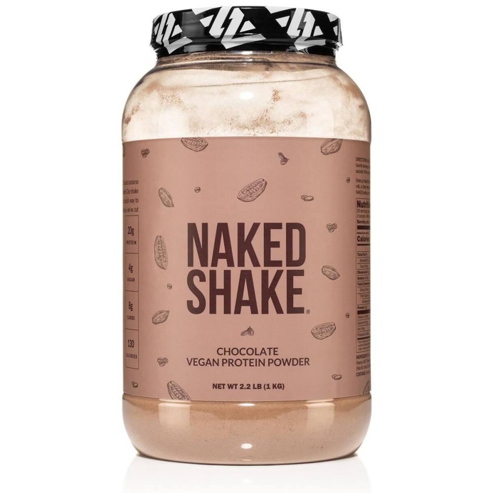NAKED Shake - Chocolate Protein Powder - Plant Based Protein Shake with Mct Oil, Gluten-Free, Soy-Free, No Gmos Or Artificial Sweeteners - 30 Servings