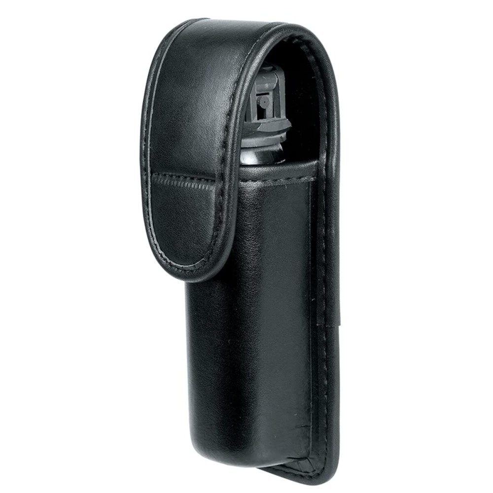 TAFTACFR Molded OC/Mace Spray Pouch, Top Flap Pepper Spray Holster OC/Mace Pepper Spray Black Pouch Hidden Snap(Small for MK3 and Large for MK4)