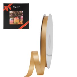 LIUYAXI Gold Double Face Satin Ribbon 3/8 X 50 Yards, Ribbons Perfect for Crafts, Gift Wrapping, Bow Making and More