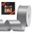LIUYAXI Silver Double Face Satin Ribbon 2 X 50 Yards, Ribbons Perfect for Crafts, Gift Wrapping, Bow Making and More