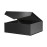 BLK&WH Gift Box - 11.5x8.1x3.8 Inches, Black, Large, Magnetic Groomsman Box (Matte Black)