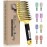 KTKUDY Detangling Brush Boar Bristles Hairbrush Make Hair Shiny & Healthier Curved and Vented Detangler Brush for Women Men Kids Wet and Dry Hair (Yellow)