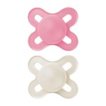 MAM Original Start Matte Baby Pacifiers, Binky for 0-3 Months, BPA-Free Silicone Nipple, Easy to Clean, Best for Newborn Babies, Developed with Medical Experts, 2 Count Binkies with Sterilizer Case
