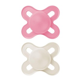 MAM Original Start Matte Baby Pacifiers, Binky for 0-3 Months, BPA-Free Silicone Nipple, Easy to Clean, Best for Newborn Babies, Developed with Medical Experts, 2 Count Binkies with Sterilizer Case