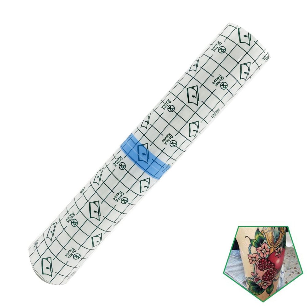 Tattoo Aftercare Bandage Roll 10 x 2 Yard - Waterproof Transparent Film for Tattoo Initial Healing and Skin Repair Adhesive Tattoo Supply Wrap
