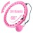 OurStarry 34 Knots Weighted Workout Hoop Plus Size, Smart Waist Exercise Ring for Adults Weight Loss (34 Knots Pink)