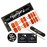 TOUGH GIRLS | 20 Exquisite Gel Nail Polish Strips w/Application Accessories - No UV/LED Lamp Required (Basketball & Orange Glitter)