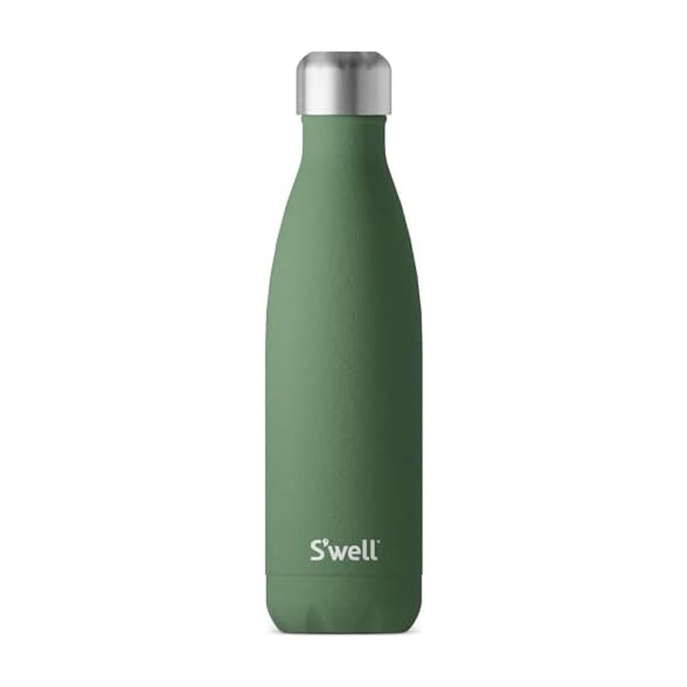 S\'well Stainless Steel Water Bottle, 17oz, Green Jasper, Triple Layered Vacuum Insulated Containers Keeps Drinks Cold for 36 Hours and Hot for 18, BPA Free, Perfect for On the Go