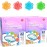 Simple Life Toilet Gel Stamp - Fresh Flower Scent, Anti-Limescale Toilet Cleaner Gel, Deodorizing & Long-Lasting Freshness, 64 Stamps, Variety Pack