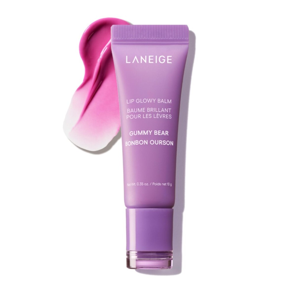 LANEIGE Lip Glowy Balm, Gummy Bear: Sheer Tinted Lip Moisturizer with Shea Butter, for Hydrating Shine & Soft Lips