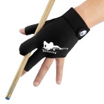 Roaming Quick-Dry Breathable Billiard Pool Gloves, Shooters Carom Snooker Cue Sport Glove Fits on Left Hand (Black-Left Hand, Small-Medium)