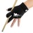 Roaming Quick-Dry Breathable Billiard Pool Gloves, Shooters Carom Snooker Cue Sport Glove Fits on Left Hand (Black-Left Hand, Small-Medium)