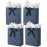 KomoLeay 4 Pack 13 Large Size Gift Bags Assorted Premium Blue Gift Bags with Tissue Paper Use for Birthdays, Baby Shower,weddings,Party Favor, Holiday Presents-10 X 5 X 13