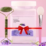 Jelly Face Mask for Facials - Lavender Hydrating, Brightening & Nourishing Jelly Mask with Free Jade Roller & Spatula | Professional Hydrojelly Masks | Christmas Gifts for Women, Gifts for Women