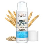 Imagine Dermatology Male Re-Vitalize PLUS - Oats Penile Health Cream for Men - Relieve, Restore and Support Skin - Moisturizer Penile Lotion - Large Value Size (5fl oz/150ml)