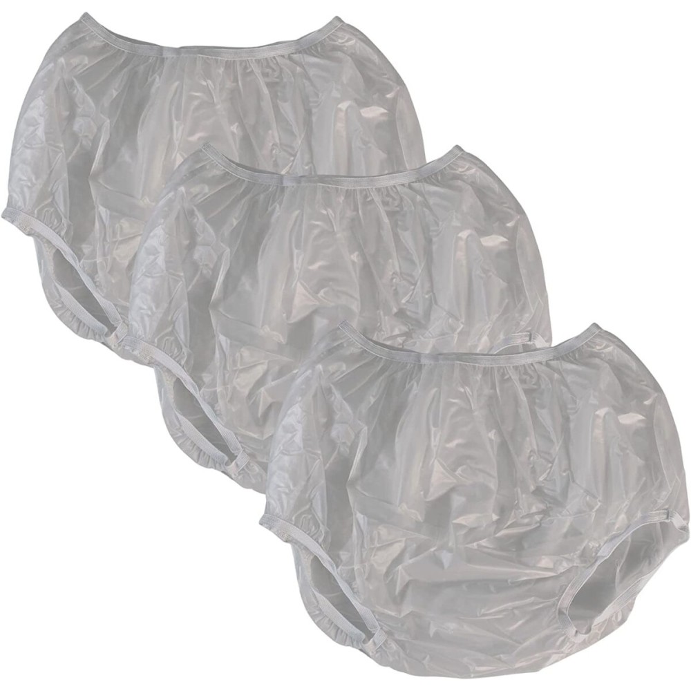Adult Vinyl Waterproof Pull-On-Cover Incontinence Pants (This is not a Diaper) Extra Oversized Waterproof Underwear Protection to GO ON TOP of/Together with Diapers & Briefs as a Added Leak Resistance