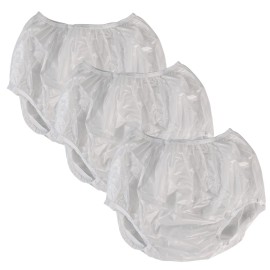 Adult Vinyl Waterproof Pull-On-Cover Incontinence Pants (This is not a Diaper) Extra Oversized Waterproof Underwear Protection to GO ON TOP of/Together with Diapers & Briefs as a Added Leak Resistance
