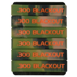 Aolamegs 300 Blackout Magazine Marking Band 6 Pack (Camo-Orange)