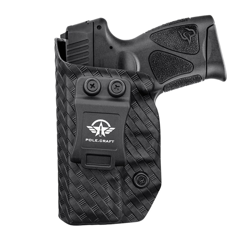 Taurus G3C Holster, Taurus G2C Holster, Carbon Fiber IWB Kydex for Taurus G3C / G2C 9mm G2S / Millennium PT111 G2 / PT140 Pistol, Inside Waistband - Black, Left Hand