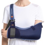 VELPEAU Arm Sling Shoulder Immobilizer for Women and Men, fit Left or Right Arm - Rotator Cuff Support Brace -Medical Sling for Shoulder, Clavicle, Elbow Injury (Breathable type, 2X-Large: Bust 47-53)