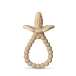 RaZbaby RaZberry Plus Baby Teether - Easy-to-Hold Toy for Front & Back Teething Relief, BerryBumps Texture for Sensory Development, Soothes Sore Gums, BPA-Free, Great Gift for Babies 3M+ - Tan