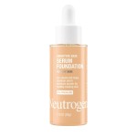 Neutrogena Healthy Skin Sensitive Skin Serum Foundation with Pro-Vitamin B5, Color Correcting & Pore Minimizing Liquid Foundation & Face Serum, Buildable Coverage, Light/Medium 03, 1 oz