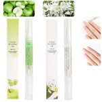 2PCS Cuticle Oil Pens for Nail Care,Cuticle Revitalizer Oil Pen with Soft Brush,Cuticle Oil to Prevent Nail Cracking and Dry (Lily & Apple Flavor)