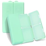 FYY Daily Pill Organizer,7 Compartments Portable Pill Case Travel Pill Organizer,[Folding Design] Pill Box for Purse Pocket to Hold Vitamins,Cod Liver Oil,Supplements and Medication-DarkGreen