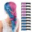 MSDADA Hair Chalk for Girls-New Hair Chalk Comb Temporary Bright Washable Hair Color Dye for Kids-Toys for 6 7 8 9 10 Year Old Girl Birthday Gifts for Christmas,Halloween,Cosplay-5 Pcs Pink+5 Pcs Blue