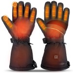 LUWATT Heated Gloves [Upgrade] 3 Heating Levels Rechargeable Electric Heating Gloves 7.4V Waterproof for Women Men for Sports Outdoor Ski Motorcycle Hunting Winter Handwarmer