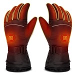 LUWATT Heated Gloves [Upgrade] 3 Heating Levels Rechargeable Electric Heating Gloves 7.4V 3000mAh Waterproof for Women Men for Sports Outdoor Ski Motorcycle Hunting Winter