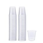 GUSTO Clear Plastic Cups [3 oz - 100 Count] - Small Disposable Drinking Cups for Water, Mouthwash, Bathroom, Tasting & More - Crystal Clear, BPA-Free, Durable Polypropylene (Formerly Comfy Package)