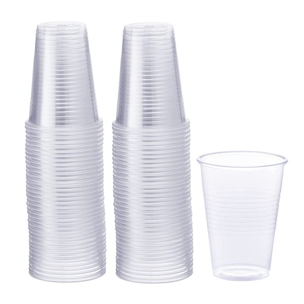 GUSTO Clear Plastic Cups [9 oz - 80 Count] - Disposable Drinking Cups for Parties, Events, & Everyday Use - Crystal Clear, BPA-Free, Durable Polypropylene (Formerly Comfy Package)