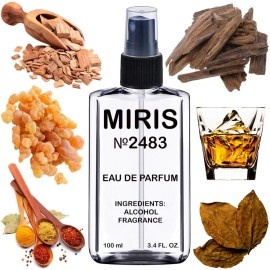 MIRIS No. 2483, Inspired by Tobacco Oud, Long-Lasting Unisex Eau de Parfum for Women & Men, Spray 3.4 Fl Oz / 100 ml