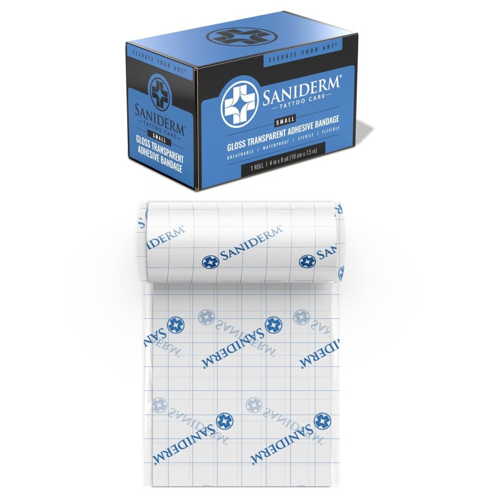 Saniderm Original Tattoo Aftercare Bandage (Small Roll, 4 in x 8 yd)