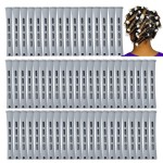 Perm Rods,60 pcs Hair Rollers for Natural Hair Long Short Styling Tool Curlers Small Size 0.59 inch Gray Color