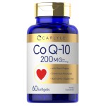 Carlyle CoQ10 200mg Softgels | 60 Count | with Black Pepper | Enhanced Absorption | Non-GMO, Gluten Free Supplement