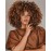 ANNISOUL Curly Wigs for Black Women Afro Bomb Curly Wig with Bangs Synthetic Fiber Glueless Long Kinky Curly Hair Black to Brown 14inch