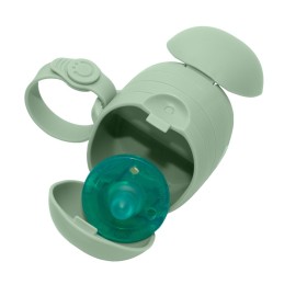 Ubbi On-The-Go Dual Pacifier Holder, Keep\'s Baby\'s Binkies Clean and Accessible, Portable for Travel, Diaper Bag Accessory Must Have for Newborns, Sage Green