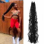 36 Inch 1 Pack Soft Locs Crochet Hair Whole Strand No Extended Long New Faux Locs Pre-looped Super Lightweight Synthetic Crochet Hair Braids For Black Women (36inch, 1pack, 1b)